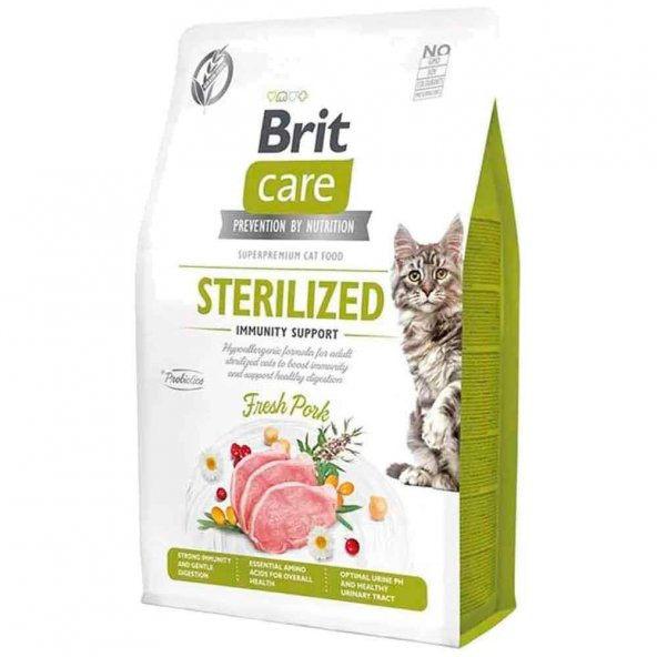 Brit Care Grain-Free Sterilized Immunity Support Kısırlaştırılmış Kedi Maması 7 Kg