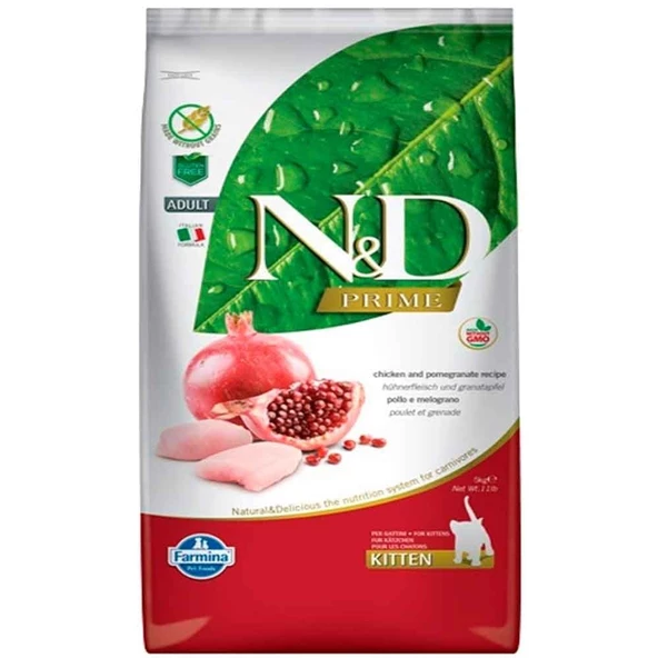 ND Tahılsız Tavuk Nar Yavru Kedi Maması 5 Kg
