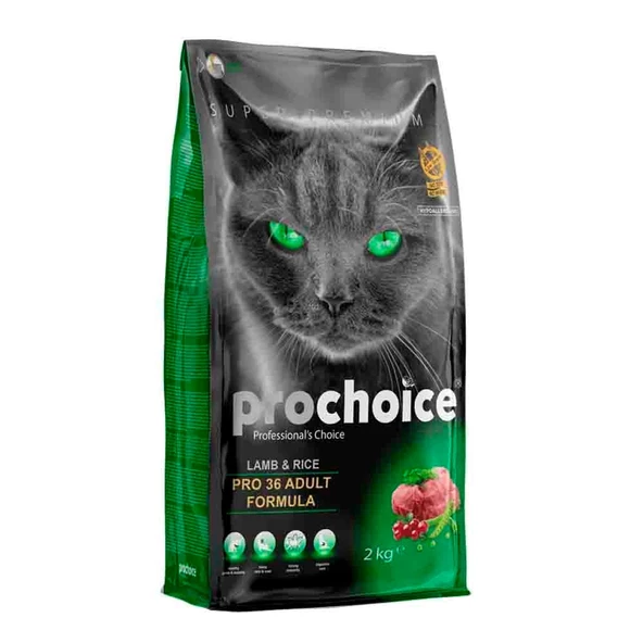 Prochoice Pro 36 Kuzulu ve Prinçli Kedi Maması 2 Kg