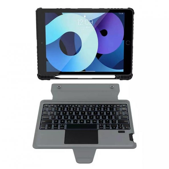 Nillkin Apple iPad 10.2 2019 /2021 Klavye Kılıf Set - 5