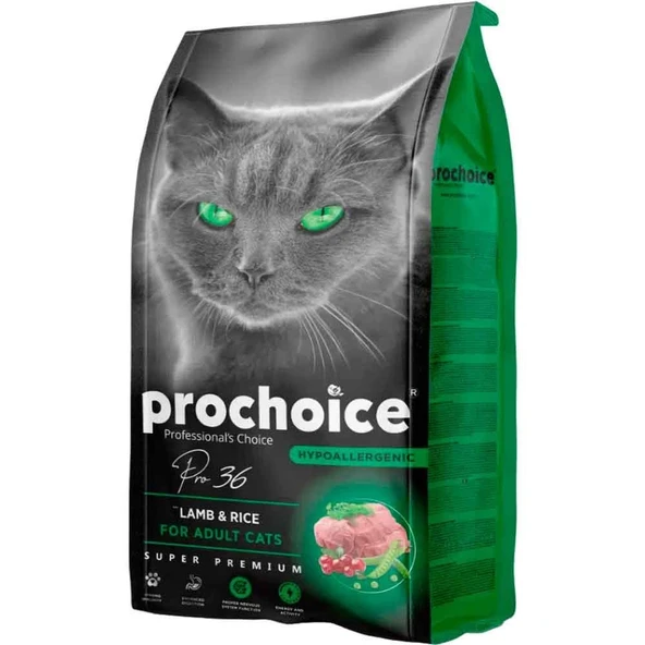Prochoice Pro 36 Kuzulu ve Pirinçli Kedi Maması 15 Kg ürün görseli 1
