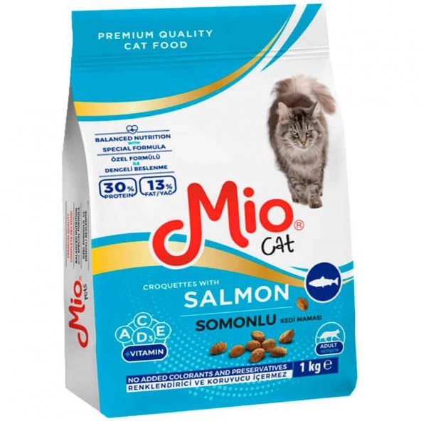 Mio Somon Balıklı Yetişkin Kedi Maması 1 Kg