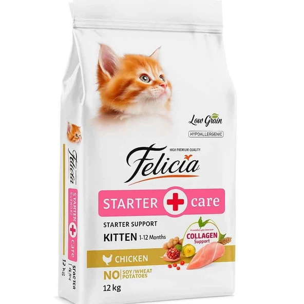 Felicia Yavru Kedi Maması Az Tahıllı 12 Kg - 1