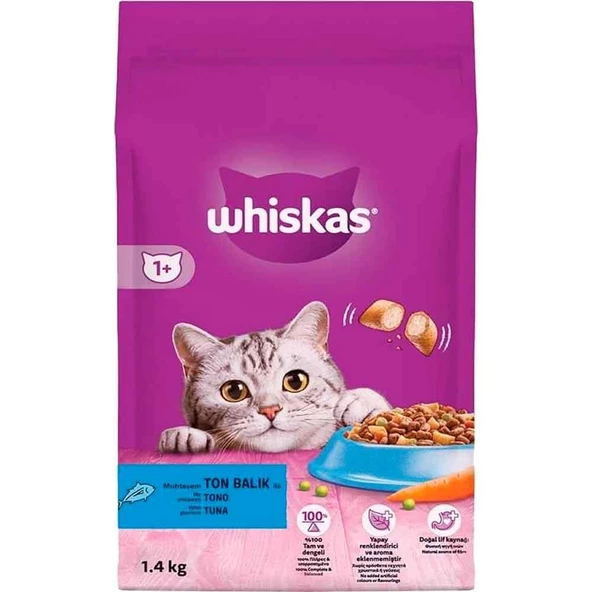 Whiskas Kuru Kedi Maması Ton Balıklı Ve Sebzeli 1,4 kg