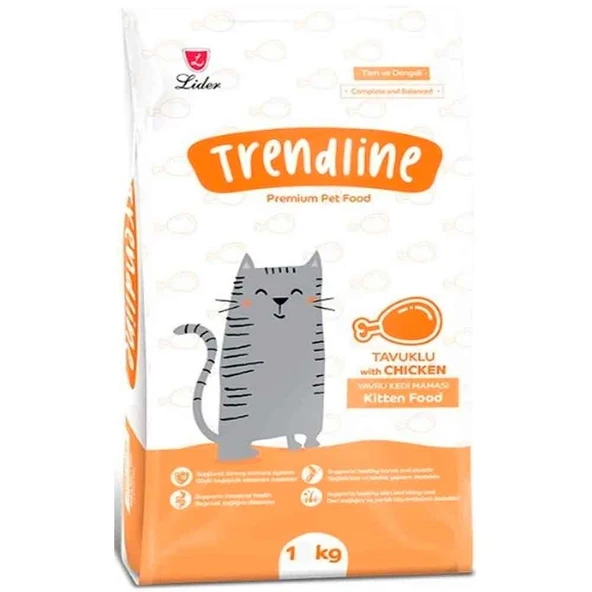 Trendline Kitten Tavuklu Yavru Kedi Maması 1 Kg