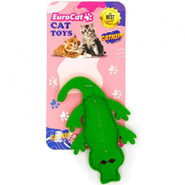 EuroCat Toys Timsah Şeklinde Kedi Oyuncağı (Küçük)