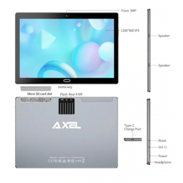 PTTAVM: Axel 4 GB 128 GB 10.1