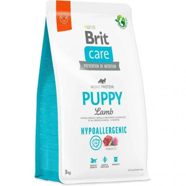 Brit Care Hypo-Allergenic Tüm Irklar Için Kuzulu Yavru Köpek Maması 3 Kg
