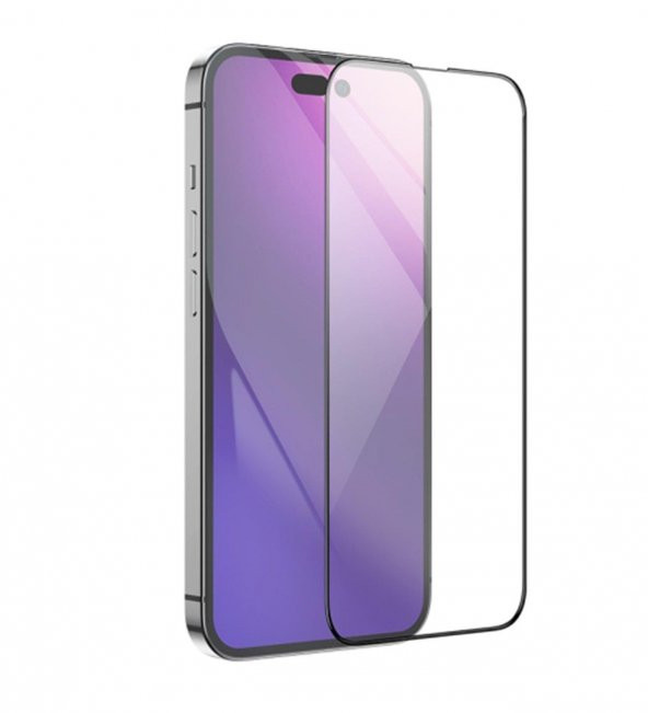 İphone 15 Ve 15 Pro Uyumlu Tam Kaplayan Ultra HD Ekran Koruyucu Temperli Cam - 1