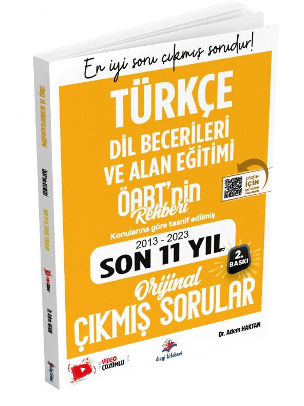 Dizgi Kitap Türkçe Öğretmenliği Dil Becerileri ve Alan Eğitimi Son 11 Yıl Çıkmış Sorular Çözümlü