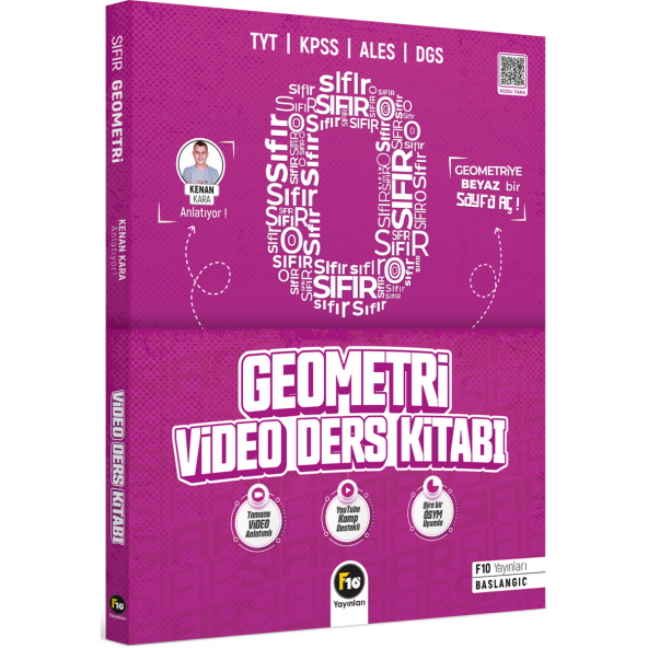 Kenan Kara İle Sıfırdan Geometri Video Ders Kitabı F10 Yayınları