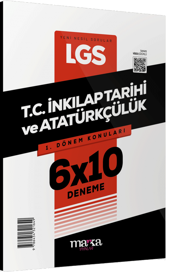 Marka LGS 1.Dönem Konuları T.C. İnkılap Tarihi ve Atatürkçülük 6 Deneme Marka Yayınları - 3