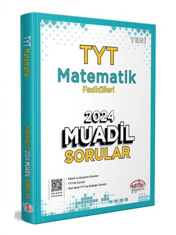 Editör 2024 YKS TYT Matematik Fasikülleri Muadil Sorular Soru Bankası Çözümlü Editör Yayınları - 2