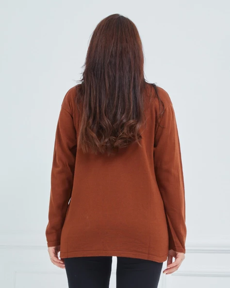 Kadın Triko Kışlık Orta Yaş Anne Bluz Kazak - 3