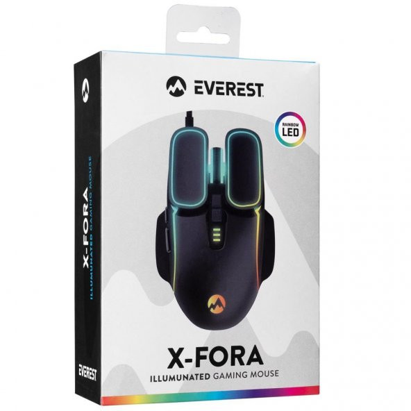 Everest X-Fora Rgb Ledli Oyuncu Mouse 7200 Dpi SM-G55 - 8