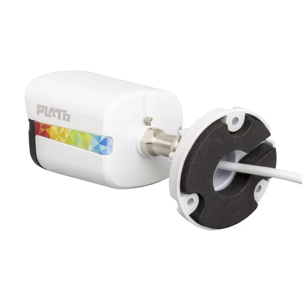 Plato PL-22995 5 mp Color Vu Mikrofonlu 3.6 Mm 3 Atom Led Metal Kasa Ahd Bullet Kamera - Resim 5