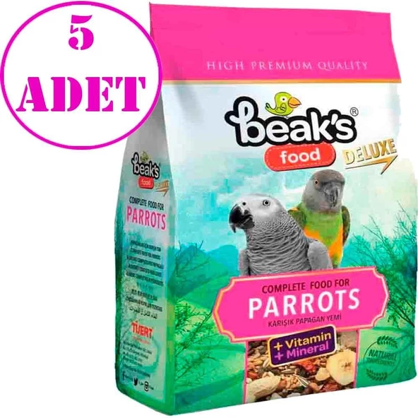 Beaks Karışık Papağan Yemi 500 Gr 5 AD