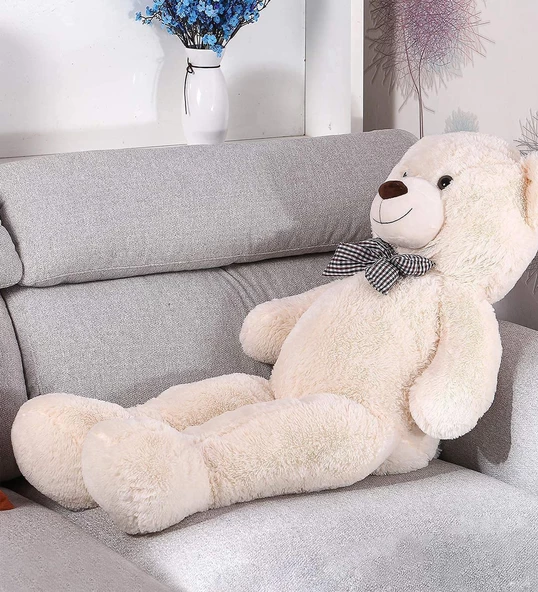 160 cm Sevgiliye Özel Romantik DEV Boy Papyonlu Peluş Ayı- % 100 YERLİ - 9