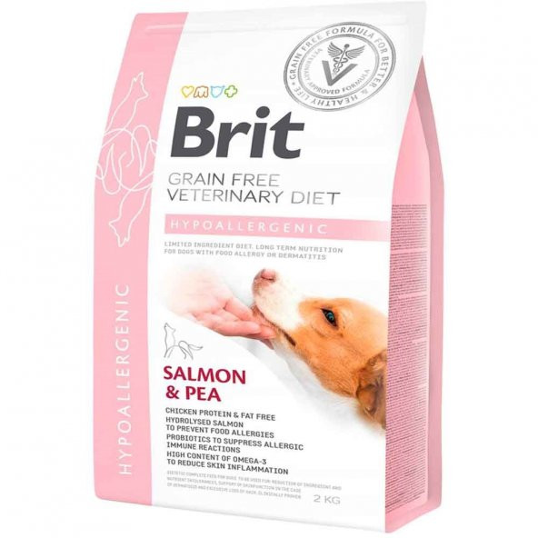 Brit Veterinary Diet Hypo Allergenic Cilt Sağlığı Destekleyici Tahılsız Köpek Maması 2 Kg