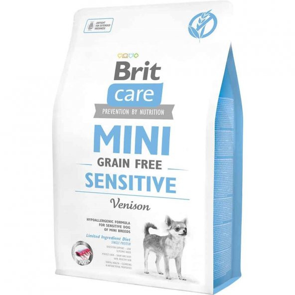 Brit Care Tahılsız Mini Hassas Geyikli Köpek Maması 2 kg
