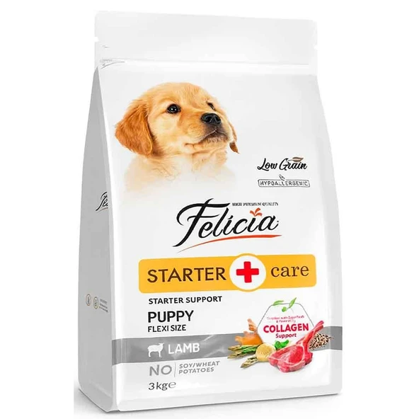 Felicia Yavru Köpek Maması Kuzulu S/M Az Tahıllı 3 Kg ürün görseli