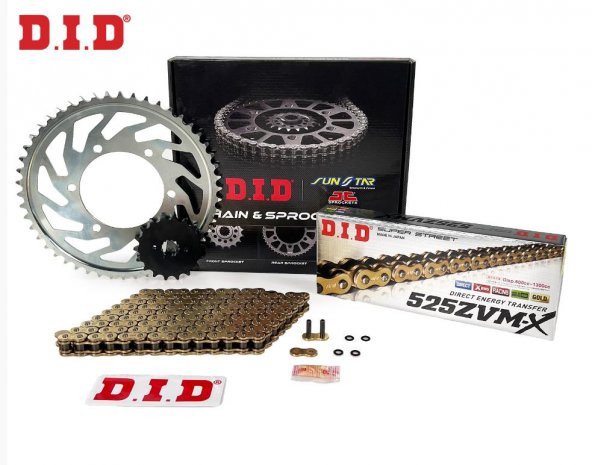 Did Zvm-x-Jt 2014-2020 Kawasaki Z 1000 Uyumlu Zincir Dişli Set Gold (Sarı) Renk ürün görseli 1