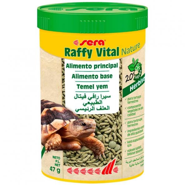 Sera Raffy Vital Nature Kaplumbağa Yemi 250 ML