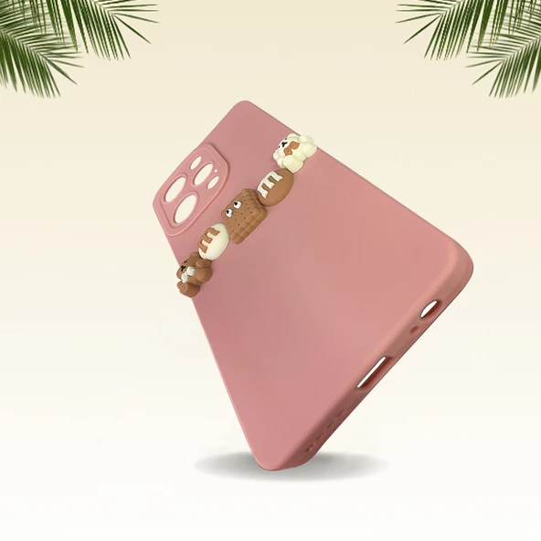 iPhone 14 Pro Kılıf 3D M Bear Kamera Korumalı Silikon Kapak - 10