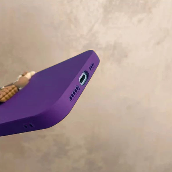 iPhone 14 Pro Kılıf 3D M Bear Kamera Korumalı Silikon Kapak - 4