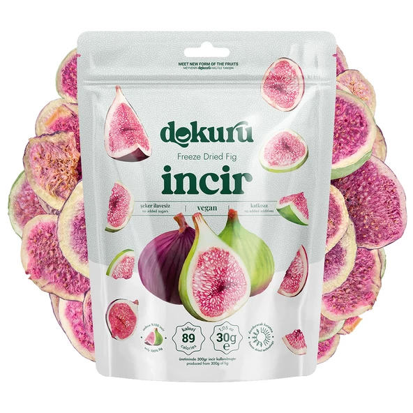 Dokuru Freeze Dried İncir Meyve Cipsi 30gr