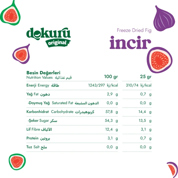 Dokuru Original İncir Atıştırmalık Meyve Cipsi - Resim 2