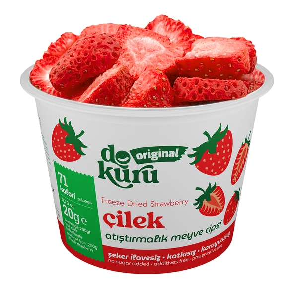 Dokuru Original Çilek Atıştırmalık Meyve Cipsi ürün görseli 1