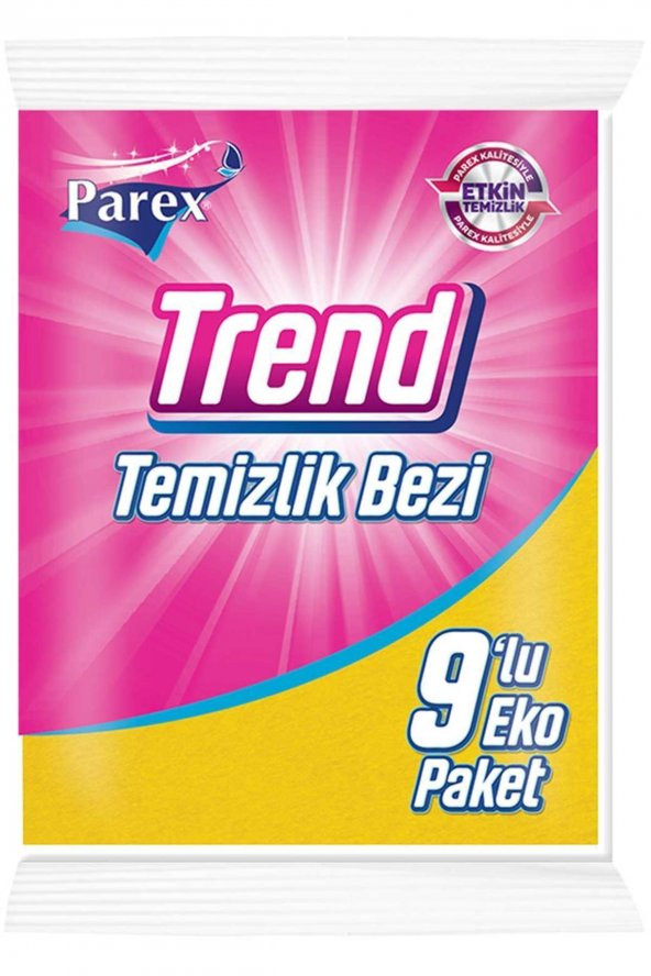 Parex Marka: Trend Temizlik Bezi 9'lu 8699971791394 Kategori: Yüzey Temizleyici