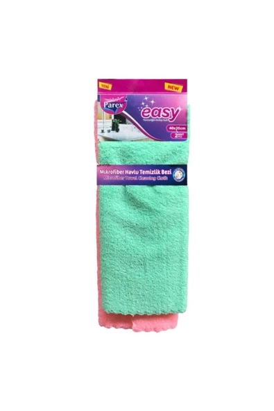 Parex Easy Mikrofiber Temizlik Bezi 2' Li Açık/yeşil-pembe