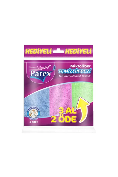 Parex Mikrofiber Temizlik Bezi 3 Adet