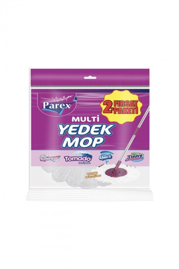 Parex Spinner Tornado Quick Tinny Multi Yedek Mop 2'li Fırsat Paketi