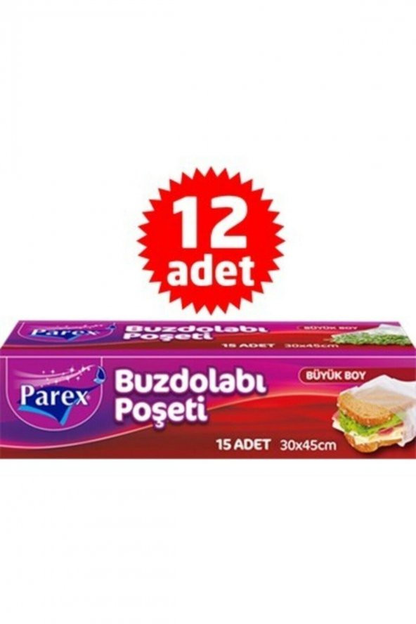 Parex Buzdolabı Poşeti Büyük Boy X 12 Adet