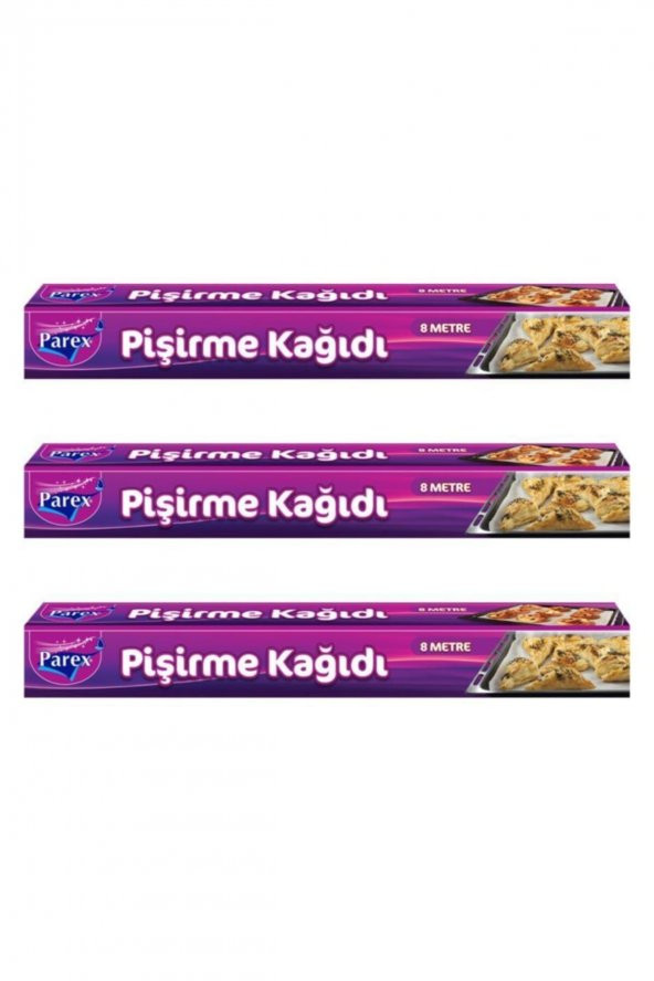 Parex 3 Adet Pişirme Kağıdı 8 Mt.