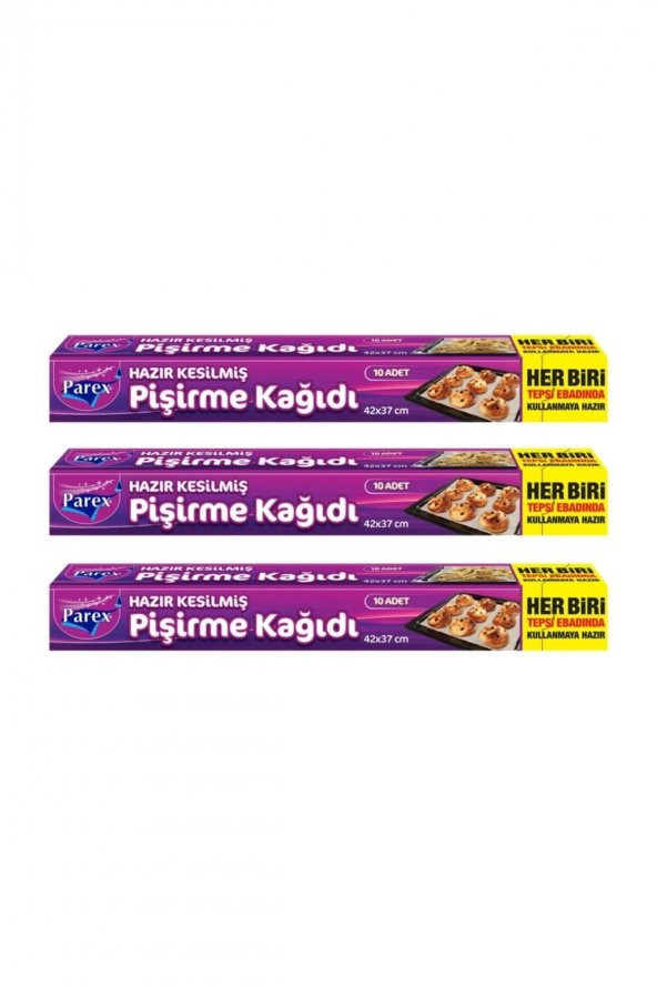 Parex Hazır Kesilmiş Pişirme Kağıdı - 3 Adet