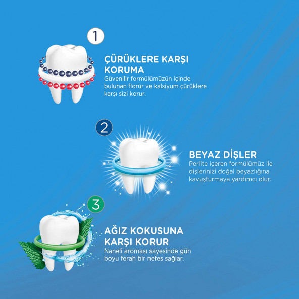 Signal Diş Macunu Üçlü Koruma Çürüklere Karşı Beyazlatıcı ve Ağız Kokusuna Karşı Etkili 50 ml x 4 Adet - 6