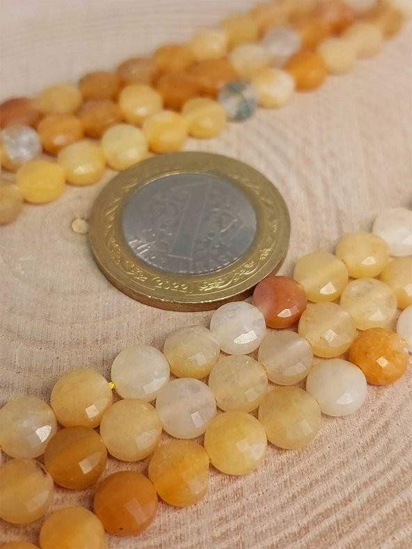 Akik Taşı YASSI Faset Kesim Dizi 6x4mm (42830) - Resim 2