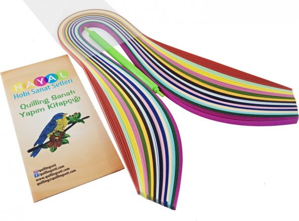 Hayal Hobi Sanat Quilling Seti-İnce Set - 250 Paket
