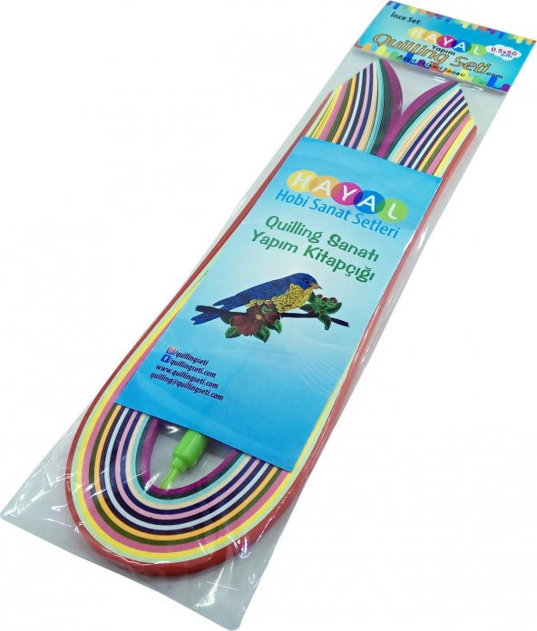 Hayal Hobi Sanat Quilling Seti-İnce Set - 250 Paket - 2