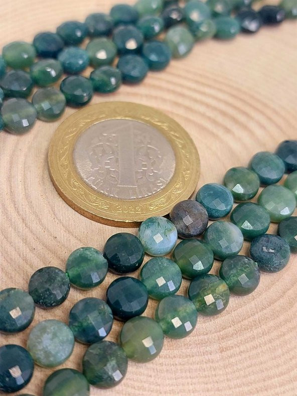 Akik Taşı YASSI Faset Kesim Dizi 6x4mm (42835) - Resim 2