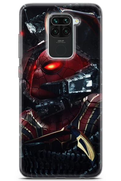 Xiaomi Redmi Note 9 Uyumlu Kılıf Supers 20 Doctor Octopus Renkli Kılıf Siyah