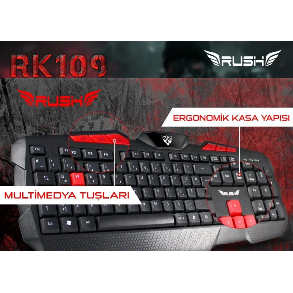 Multimedya Oyun Klavyesi Q/TR - 3