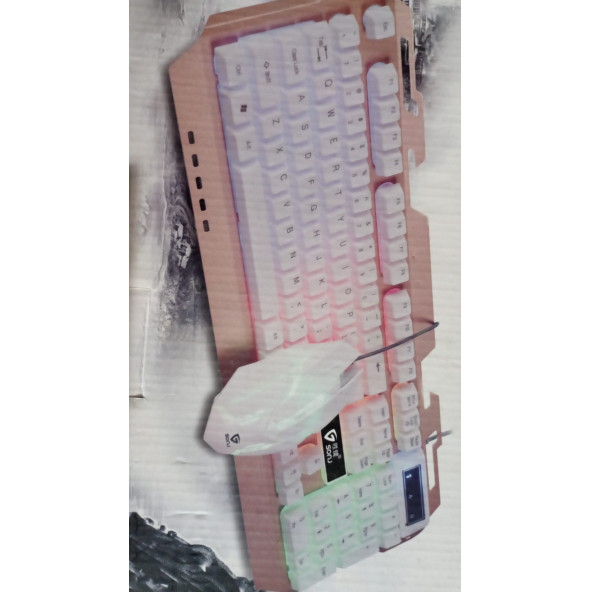 Oyuncu Klavyesi SONJ AK300 Işıklı Metal Kasa Klavye+Mouse Set - 5
