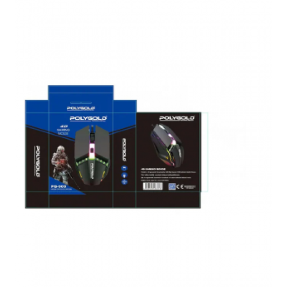 Kablolu Işıklı Optik Oyuncu Mouse Pg-909 - 2