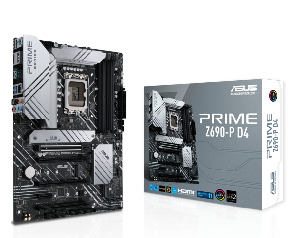 Asus Prime Z690-P D4 5333mhz(OC) DDR4 M.2 1700p RGB ATX Anakart