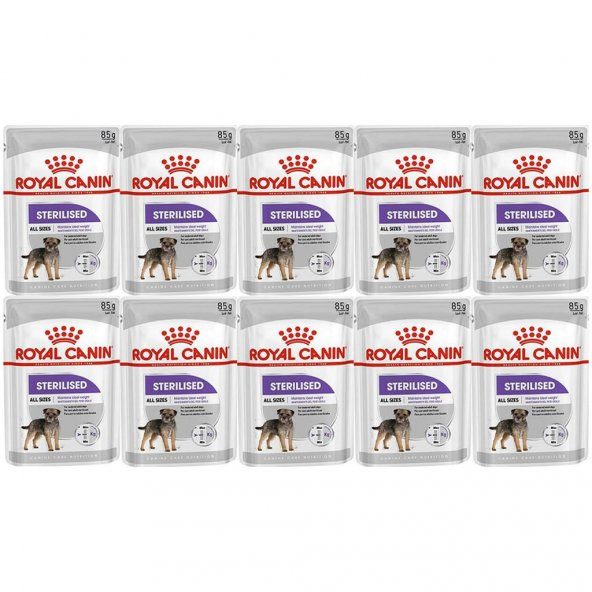 Royal Canin CCN Sterilised Pouch Köpek Yaş Maması 85gr*10 Adet ürün görseli 1